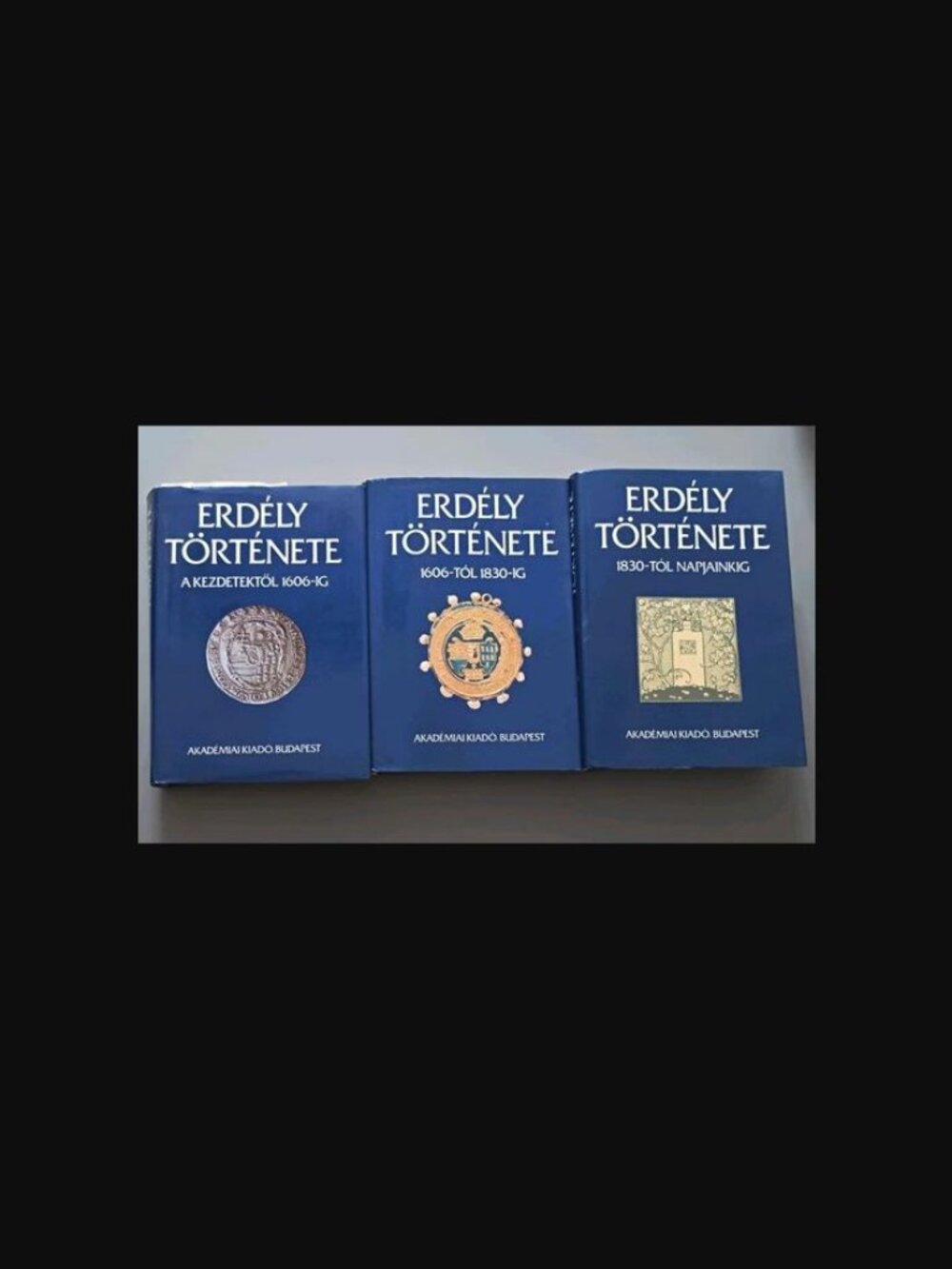 Erdély története Akadémiai Kiadó 3-Volume Hardcover Set 1988